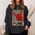 Punk Rock Music Against Nazis Against Right Sweatshirt Geschenke für Sie