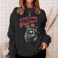 Quirky Raccoon Sweatshirt - Playful Strawberry Jam Theme Gifts for Her