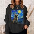 Raccoon Lover Sweatshirt - Starry Night Van Gogh Design Gifts for Her