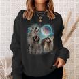 Raccoon Moon Sweatshirt for Men, Women & Kids - Fun Howling Design Gifts for Her