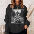 Raccoon & Sasquatch Fun Sweatshirt - Unisex Pullover Gifts for Her