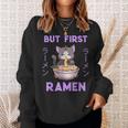 Ramen Cat Japanese Kawaii Anime Purple Style Sweatshirt Geschenke für Sie