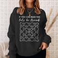 If You Can Read This Let's Be Friends Granny Squares Sweatshirt Gifts for Her