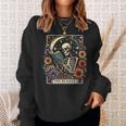 The Reader Tarot Card Skeleton Reading Book Bookworm Bookish Sweatshirt Gifts for Her