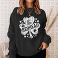 The Redhead Clovers Stamp Cute Saint Patrick's Day Fun Sweatshirt Gifts for Her