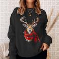 Reindeer Graphic Illustration Reindeer Sweatshirt Geschenke für Sie