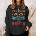 Rentner 2025 Legend Retirement For Grandpa Sweatshirt Geschenke für Sie