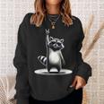 Retro Raccoon Rock Music Men Kids Women Raccoon Sweatshirt Gifts for Her