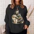 Retro Raccoon Sweatshirt with Sunglasses for Animal Lovers Gifts for Her