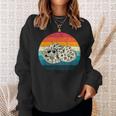 Retro Vintage Hognose Snake With Sunglasses Herpetology Sweatshirt Gifts for Her