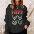 Hiss Cat Cats Kitten Rock Music Cat Lovers Hiss Sweatshirt Geschenke für Sie