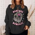 Sad Hamster Schlafi Pyjamas Cute Hamstie Meme Sweatshirt Geschenke für Sie