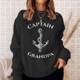 Sailing Captain Grandpa Sailor Boat Boat Anchor Sea Camisa de entrenamiento Regalos para ella