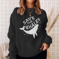 Salvar A Las Ballenas Camisa de entrenamiento Regalos para ella