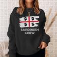 Sardinia Crew Sardinia Flag Italy Holiday Sweatshirt Geschenke für Sie