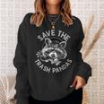Save The Raccoons Animal Lover Sweatshirt | Eco-Friendly Gift Gifts for Her