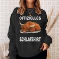 Scottish Highland Cow Official Sleep Nightdress Sweatshirt Geschenke für Sie