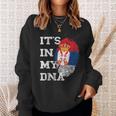 With Serbian Flag Es Ist In My Dna Serbe Genetic Sweatshirt Geschenke für Sie