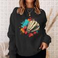 Shuttlecock Graffiti Badminton Lovers Badminton Hall Sweatshirt Geschenke für Sie