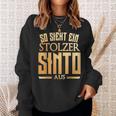 Sinto Sinti Origin So Sieht Ein Stolzer Sinto Aus Sweatshirt Geschenke für Sie