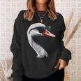 Swan Bird Graphic Animal Illustration Sunglasses Swan Sweatshirt Geschenke für Sie