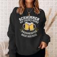 Swimming On Own Danger Pause Pool Boy Swimming Sweatshirt Geschenke für Sie