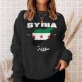 Syrian Revolution Flag Map Syria Situation Of Syria Sweatshirt Geschenke für Sie