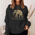 THAILAND ELEPHANT SYMBOL SIAM FLAG THAI EMBLEM Sweatshirt Gifts for Her