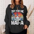 Time For The Haia Shark Sleep Tired Pyjamas Sleep Sweatshirt Geschenke für Sie