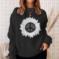 Tournesol Signe De La Paix Rétro Années 60 Années 70 Love Sh Sweater e Cadeaux pour elle