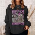 Tummy Ache Survivor Raccoon Meme Bootleg Graphic 90S Sweatshirt Geschenke für Sie