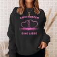 Two Hearts One Love Sweatshirt Geschenke für Sie