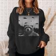 UFO Raccoon Sweatshirt | Unisex | Fun Alien Adventure Design Gifts for Her
