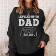 Updated To Papa-Level Unlocked Approx 2025 New Daddy Gamer Sweatshirt Geschenke für Sie