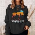 Vancouver Bc Canada Vintage Pride Souvenir Moose Nature Sweatshirt Gifts for Her