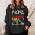 Veteran Father's Day Oak Leaves Soldier And Dad Sweatshirt Geschenke für Sie