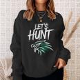 Vintage Let’S Hunt Eagles Retro Hunting Sweatshirt Gifts for Her
