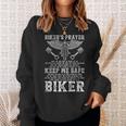 Vintage Motorcycle Biker Biker's Prayer Biking Motorcycling Sweatshirt Gifts for Her