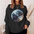 Vintage Retro Disco Ball Retro 1980S Dj Mirror Ball Sweatshirt Geschenke für Sie