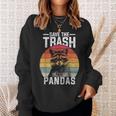 Vintage Retro Save The Trash Pandas Raccoon Sweatshirt Gifts for Her