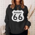 Vintage Retro Us American Highway Sign Interstate Road Sweatshirt Geschenke für Sie