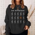 Viola Alto Key Saying Be Different Musician S Sweatshirt Geschenke für Sie