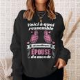 Voici À Quoi Ressemble La Meilleure Épouse Du Monde Mariage Sweater e Cadeaux pour elle