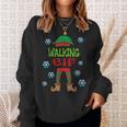 Walkers Lazy Christmas Costume Walking Elf Sweatshirt Gifts for Her