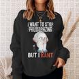 I Want To Stop Philosophizing But I Kant Immanuel Philosophy Sweatshirt Geschenke für Sie