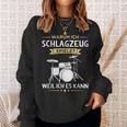 Warum Ich Drums Spiele Drummer Sweatshirt Geschenke für Sie