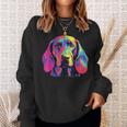 Watercolour Colourful Bavarian Mountain Sweat Dog Sweatshirt Geschenke für Sie