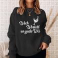 Weck Worscht Un Gude Woi Hessen Pfalz Saying Dialect Sweatshirt Geschenke für Sie