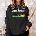 Wind Comes Kiter Surfer Saying Kitesurfer Windsurf Sweatshirt Geschenke für Sie