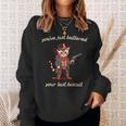 You've Just Buttered Your Last Biscuit Western Cat Cowboy Sweatshirt Gifts for Her